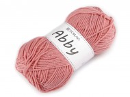 Pletací příze Abby 100 g 3 růžová prášková, 1 ks - zvětšit obrázek