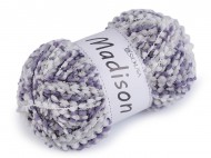 Pletací příze nopková Madison 100 g 6 šedá světlá šedá, 1 ks - zvětšit obrázek