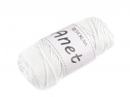 Pletací a háčkovací příze Anet macrame 2 mm 90 g 1 bílá, 1 ks - zvětšit obrázek
