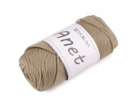 Pletací a háčkovací příze Anet macrame 2 mm 90 g 4 béžová, 1 ks - zvětšit obrázek