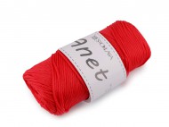 Pletací a háčkovací příze Anet macrame 2 mm 90 g 7 červená, 1 ks - zvětšit obrázek