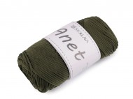 Pletací a háčkovací příze Anet macrame 2 mm 90 g 11 zelená khaki, 1 ks - zvětšit obrázek