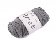 Pletací a háčkovací příze Anet macrame 2 mm 90 g 13 šedá světlá, 1 ks - zvětšit obrázek