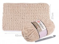 Pletací žinylková příze Dolce Maxi 200 g