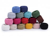 Bavlněná příze macrame / háčkovací 40 g rozčesávací