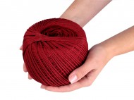 Bavlněná příze macrame 2 mm rozčesávací