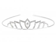 Štrasová čelenka / korunka do vlasů 2 crystal, 1 ks - zvětšit obrázek