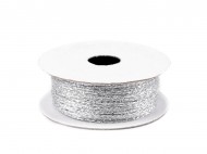 Lurexová šňůrka / provázek 1 mm 1 stříbrná, 1 ks - zvětšit obrázek