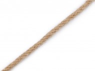 Jutová šňůra kroucená 6 mm režná přírodní, 20 m - zvětšit obrázek