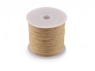 Šňůrka PES 0,8 mm 2 béžová, 1 ks - zvětšit obrázek