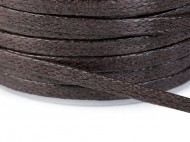Šňůra / dutinka bavlněná plochá šíře 4 mm voskovaná - zvětšit obrázek
