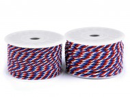 Notářská stáčená šňůra trikolora 4 mm