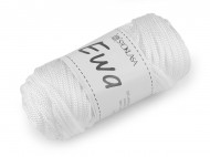 Pletací a háčkovací příze macrame Ewa 4 mm 90 g 1 bílá, 1 ks - zvětšit obrázek