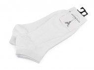 Bavlněné ponožky kotníkové unisex 1 bílá, 2 pár - zvětšit obrázek