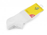 Bavlněné antibakteriální ponožky kotníkové unisex 1 (vel. 32-35) bílá, 1 pár - zvětšit obrázek