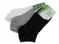 Bambusové ponožky kotníkové unisex 5 (vel. 39-42) mix, 3 pár - zvětšit obrázek