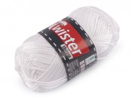 Bavlněná pletací příze Twister Ibiza 50 g 1 (10) bílá, 1 ks - zvětšit obrázek