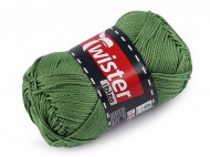 Bavlněná pletací příze Twister Ibiza 50 g 8 (78) zelená ledově, 1 ks - zvětšit obrázek