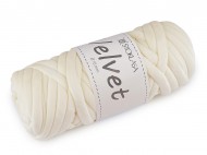 Příze Marshmallow silná Velvet 10 mm 500 g 1 (005) krémová světlá, 1 ks - zvětšit obrázek