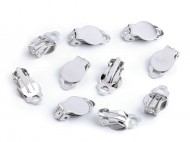 Náušnicové klipsové zapínání s lůžkem 10x18 mm platina, 10 ks - zvětšit obrázek