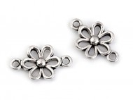 Našívací díl květ 9x15 mm platina, 10 ks - zvětšit obrázek