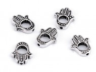 Kovový korálek Hamsa / ruka větší 13x15 mm - zvětšit obrázek
