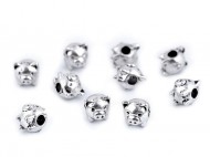 Kovová ozdoba mini prasátko 6x7 mm - zvětšit obrázek