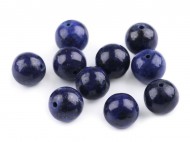 Lapis lazuli, minerální korálky 8 mm lapis lazuli, 12 ks - zvětšit obrázek