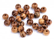 Dřevěné korálky Strip 8 mm 2 borovice střední, 10 g - zvětšit obrázek