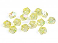 Plastové korálky s velkým průvlekem diamant s AB efektem 8x13 mm 2 žlutá, 10 g - zvětšit obrázek