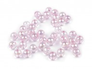 Plastové korálky duhové 8 mm 8 (902) pudrová, 10 g - zvětšit obrázek