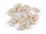 Dřevěné korálky olivy 7x15 mm přírodní sv., 5 g - zvětšit obrázek