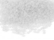 Rokajl 12/0 - 2 mm transparent frosted 1 (M1) bílá mléčná, 50 g - zvětšit obrázek