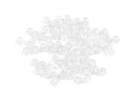 Plastov korlky kraklovan 6 mm 1 transparent, 30 g - zvtit obrzek