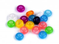 Plastové korálky s velkým průvlekem 14 mm mix, 20 ks - zvětšit obrázek