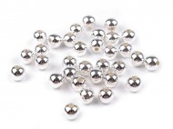 Plastov korlky metalic 8 mm stbrn svtl, 20 g - zvtit obrzek