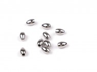 Koncovka z nerezové oceli na šňůrku 5x7 mm platina, 10 ks - zvětšit obrázek