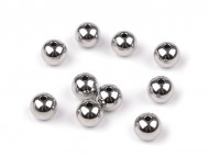 Korálky z nerezové oceli 10 mm platina, 10 ks - zvětšit obrázek