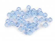 Plastové korálky s velkým průvlekem 9x6 mm 7 modrá světlá, 500 g - zvětšit obrázek