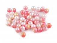 Plastové korálky s mermaid efektem 10 mm 2 růžová světlá, 500 g - zvětšit obrázek