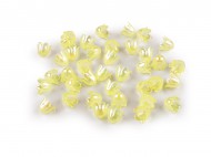 Plastové korálky zvoneček / sukýnka s AB efektem 9x11 mm 2 žlutá světlá, 10 g - zvětšit obrázek