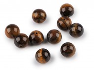 Tygří oko, minerální korálky 10 mm tygří oko, 10 ks - zvětšit obrázek
