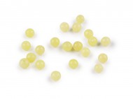 Jadeit citronový syntetický, minerální korálky 6 mm jadeit citronový, 20 ks - zvětšit obrázek