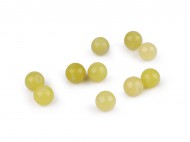 Jadeit citronový syntetický, minerální korálky 8 mm jadeit citronový, 10 ks - zvětšit obrázek