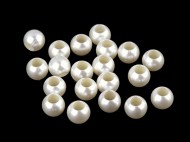 Plastové perly s velkým průvlekem / plavkové 8x10 mm - zvětšit obrázek
