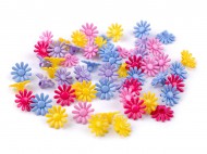 Plastové knoflíky / korálky květ 15 mm - zvětšit obrázek