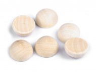 Dřevěné polokoule bez dírek 30 mm