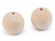 Dřevěné korále nelakované 45 mm