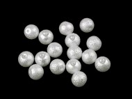Skleněné voskové perly vroubkované 10 mm