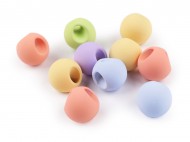 Plastové korálky / knoflíky matné, pogumovaný povrch 16 mm - zvětšit obrázek